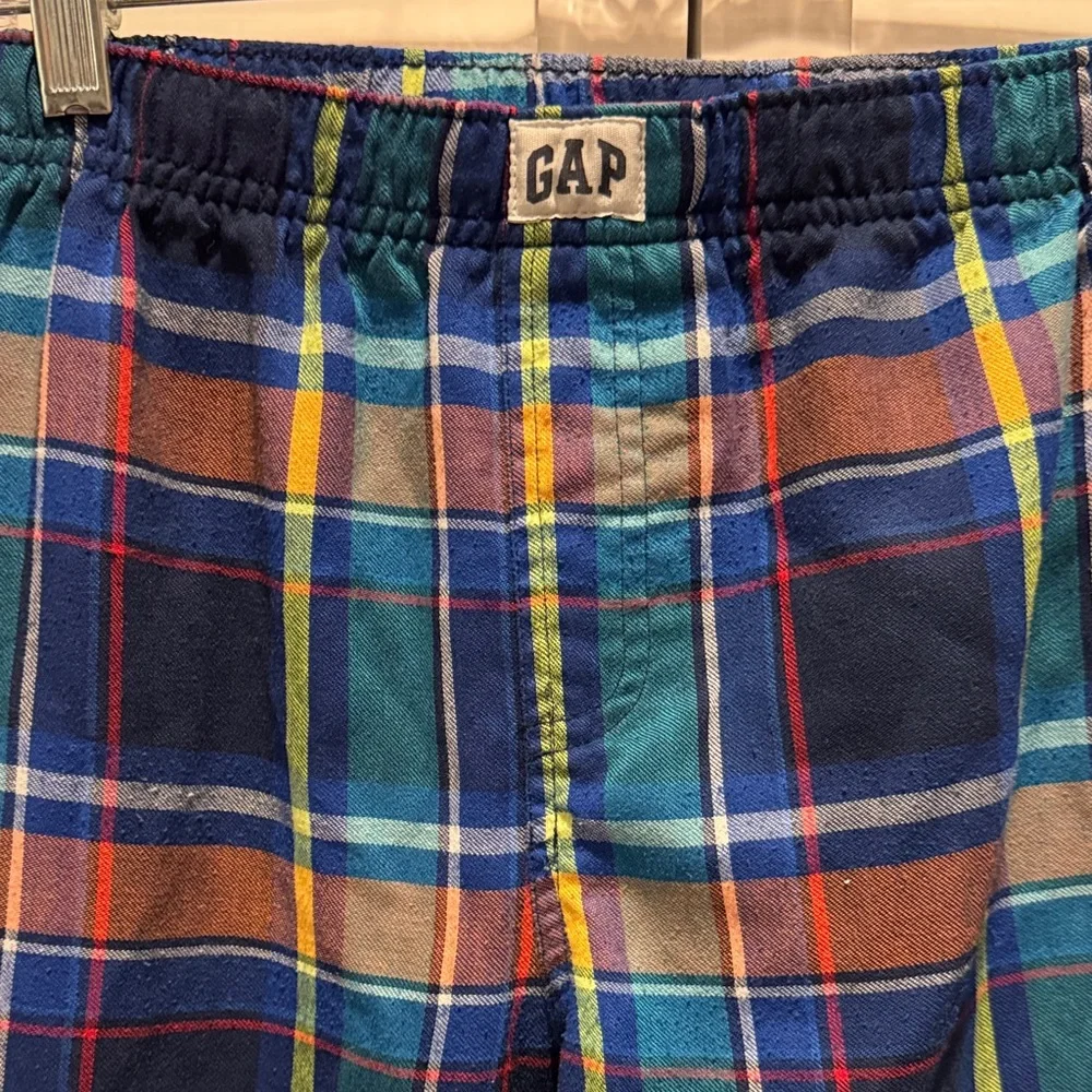 GAP Multicolor Plaid Lounge Pants
